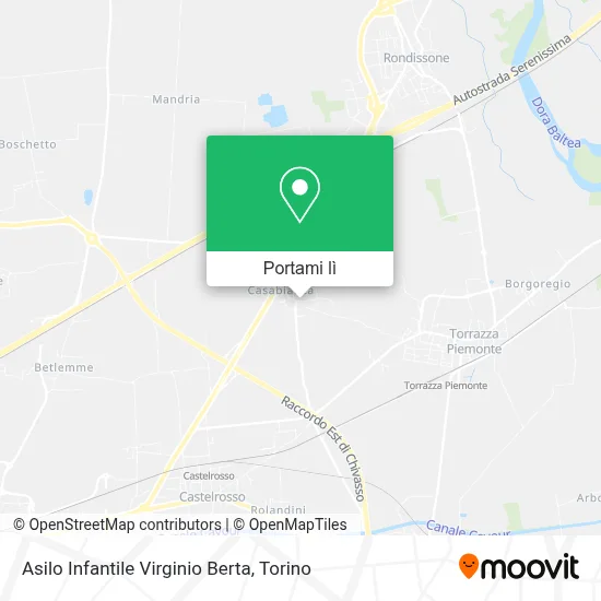 Mappa Asilo Infantile Virginio Berta