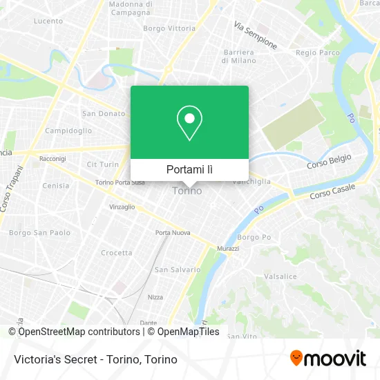 Mappa Victoria's Secret - Torino