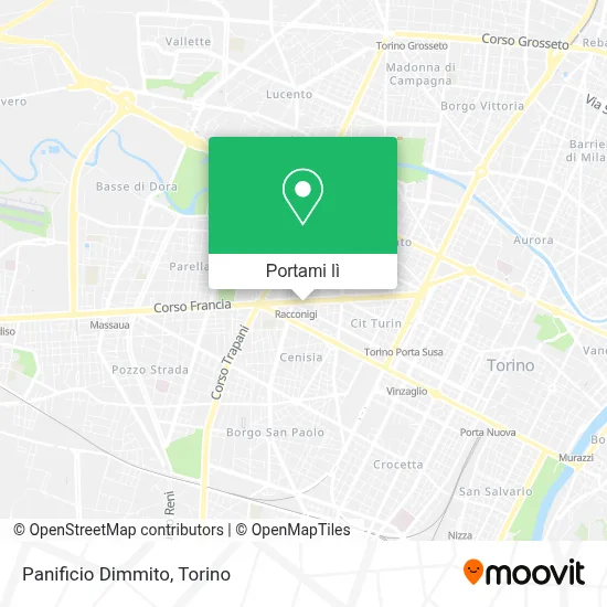 Mappa Panificio Dimmito