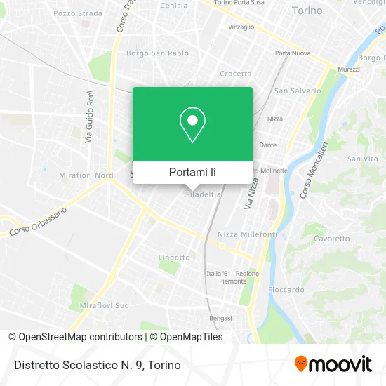 Mappa Distretto Scolastico N. 9