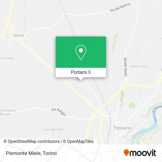 Mappa Piemonte Miele