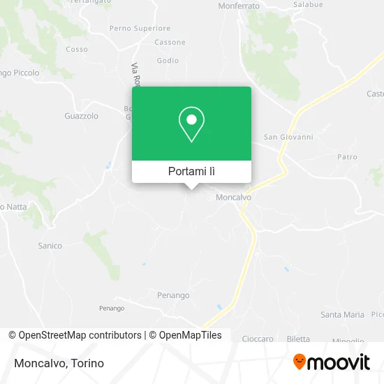 Mappa Moncalvo