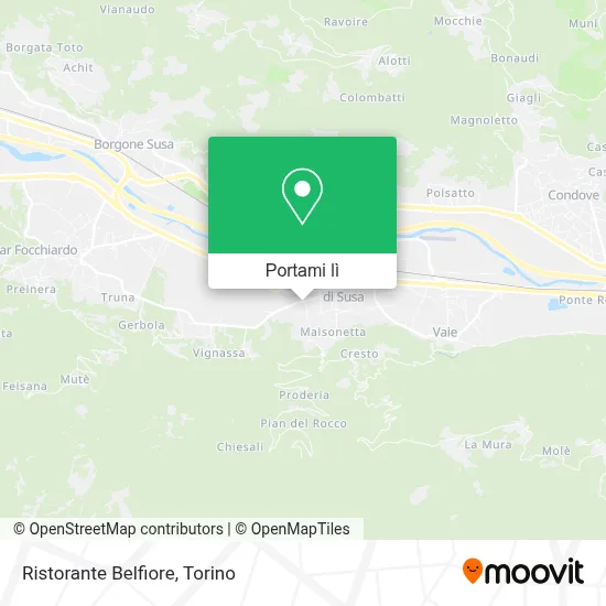 Mappa Ristorante Belfiore