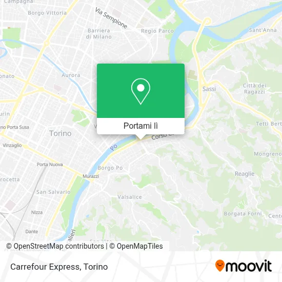 Mappa Carrefour Express