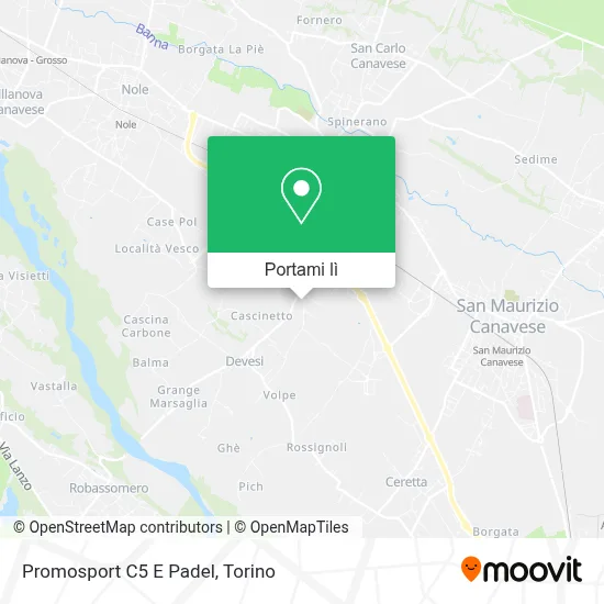 Mappa Promosport C5 E Padel