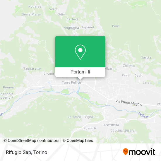 Mappa Rifugio Sap