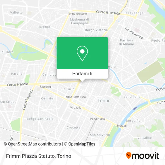 Mappa Frimm Piazza Statuto