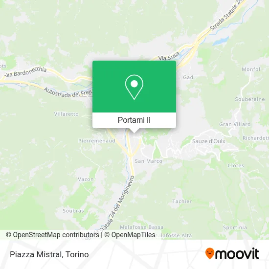 Mappa Piazza Mistral
