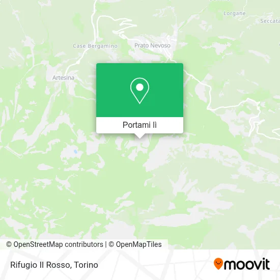 Mappa Rifugio Il Rosso