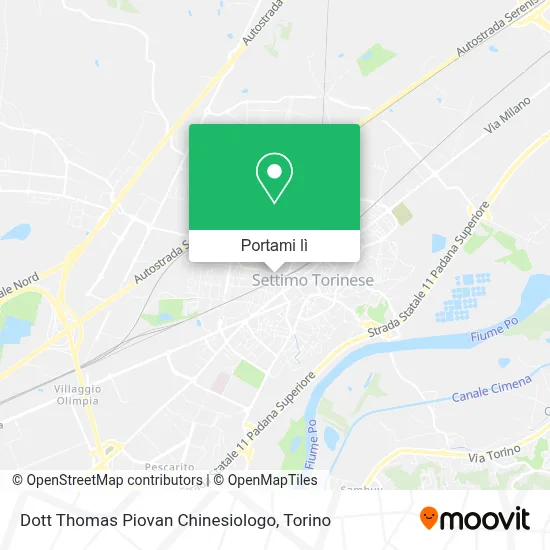 Mappa Dott Thomas Piovan Chinesiologo