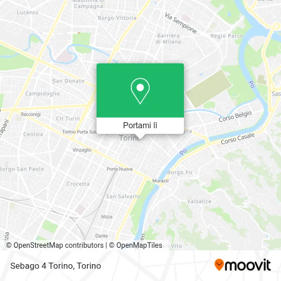 Mappa Sebago 4 Torino