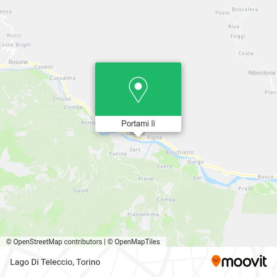 Mappa Lago Di Teleccio
