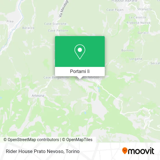 Mappa Rider House Prato Nevoso