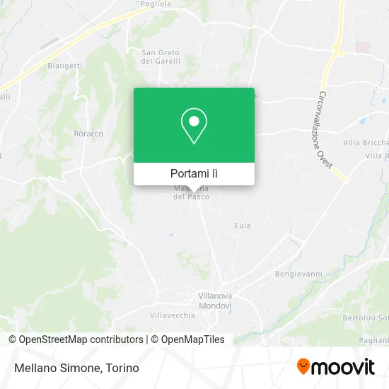 Mappa Mellano Simone