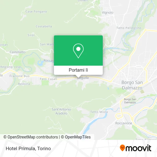 Mappa Hotel Primula