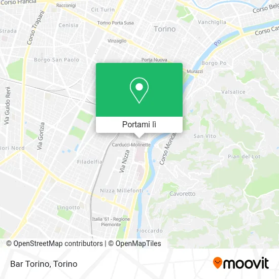 Mappa Bar Torino