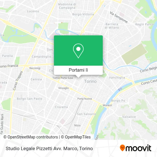 Mappa Studio Legale Pizzetti Avv. Marco