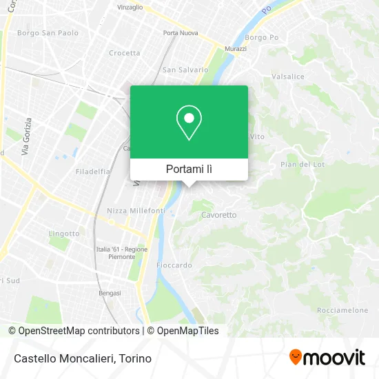 Mappa Castello Moncalieri