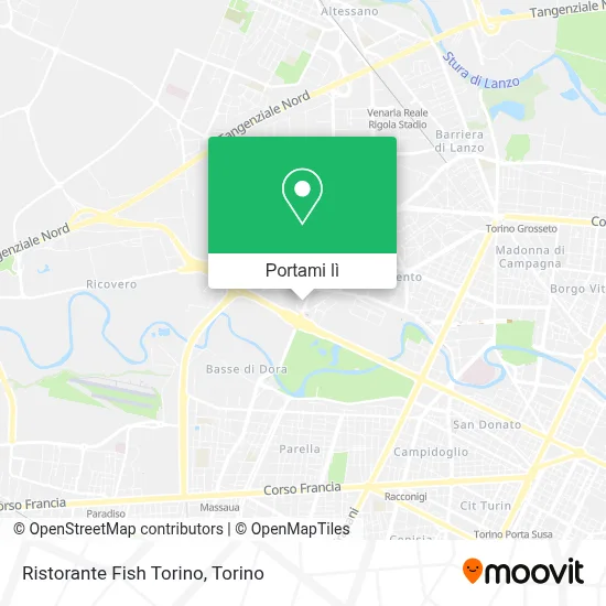 Mappa Ristorante Fish Torino