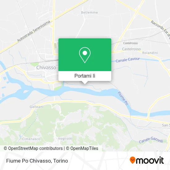 Mappa Fiume Po Chivasso