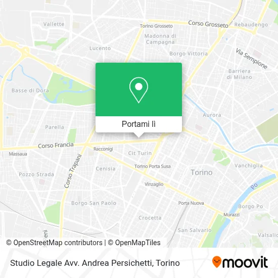 Mappa Studio Legale Avv. Andrea Persichetti