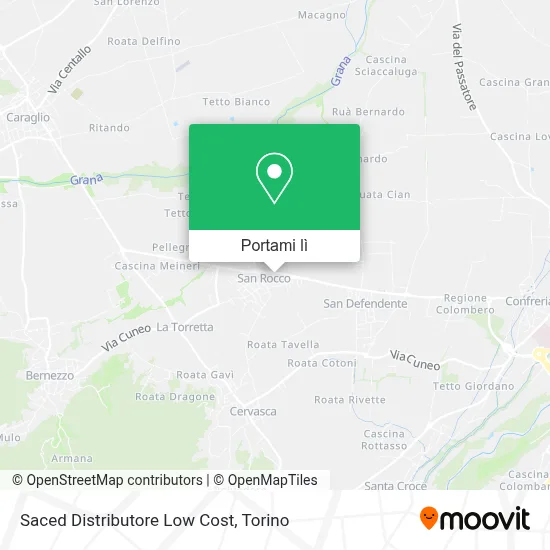 Mappa Saced Distributore Low Cost