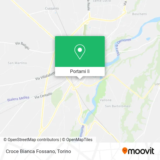 Mappa Croce Bianca Fossano
