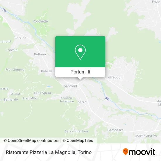 Mappa Ristorante Pizzeria La Magnolia
