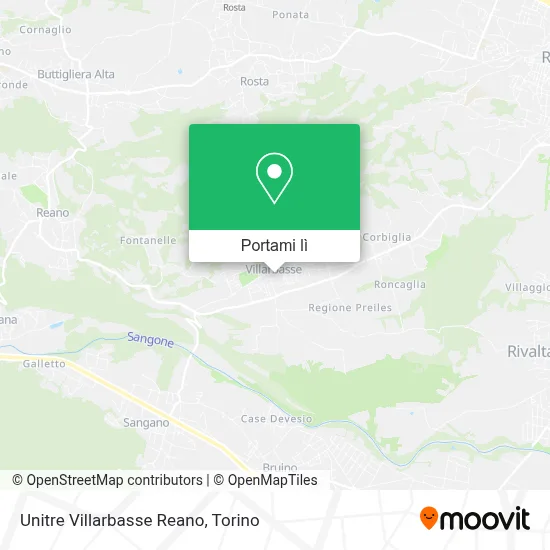 Mappa Unitre Villarbasse Reano