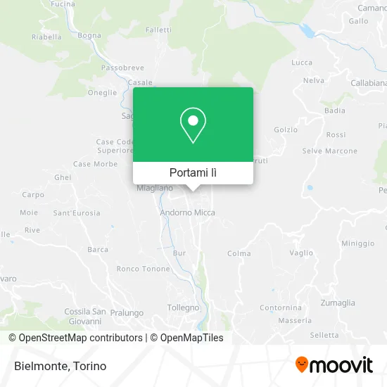 Mappa Bielmonte