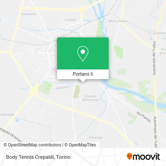 Mappa Body Tennis Crepaldi