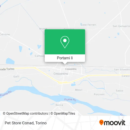 Mappa Pet Store Conad