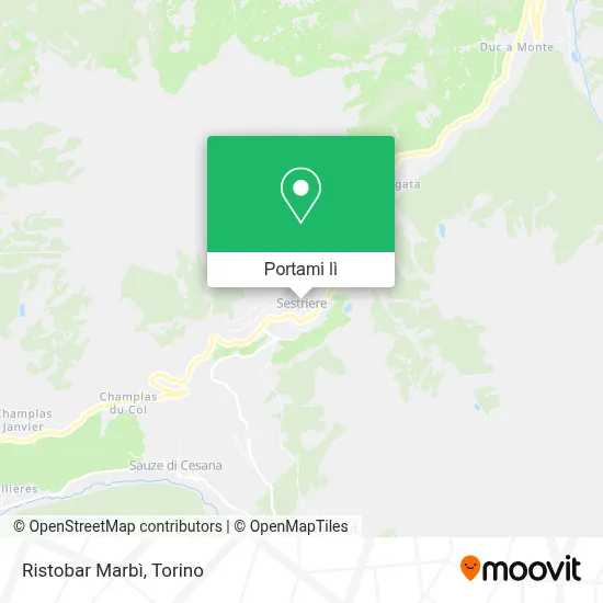 Mappa Ristobar Marbì