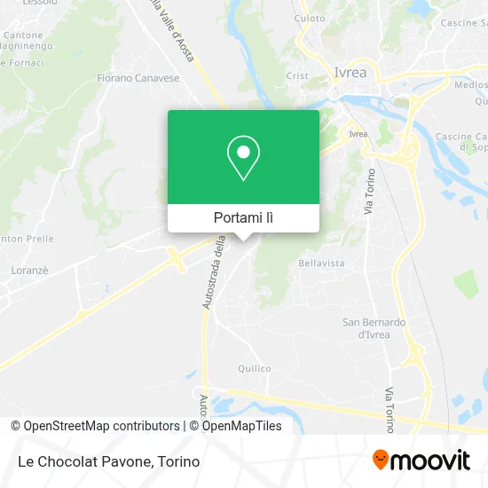 Mappa Le Chocolat Pavone