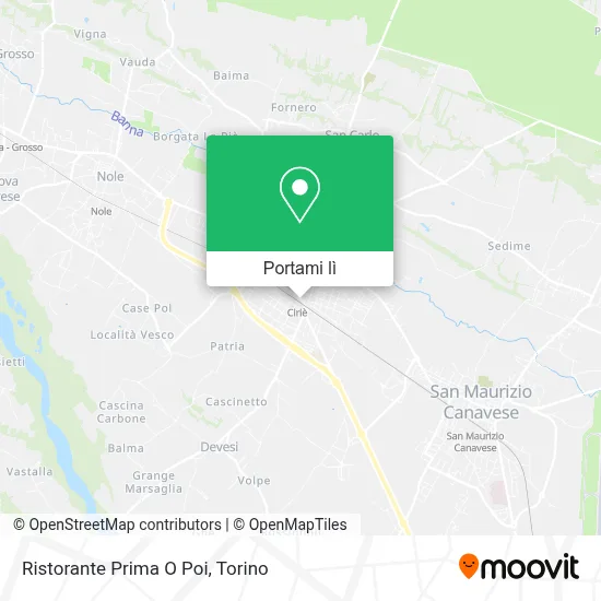 Mappa Ristorante Prima O Poi
