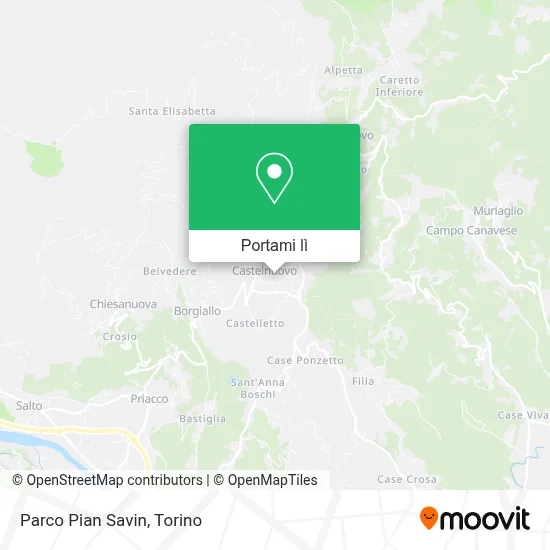 Mappa Parco Pian Savin