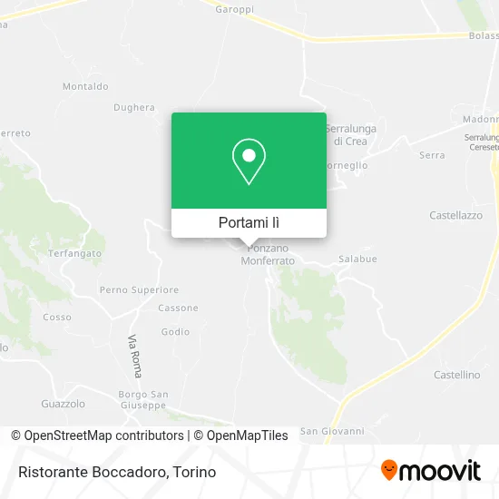 Mappa Ristorante Boccadoro
