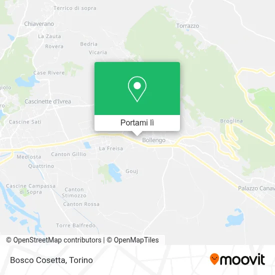 Mappa Bosco Cosetta