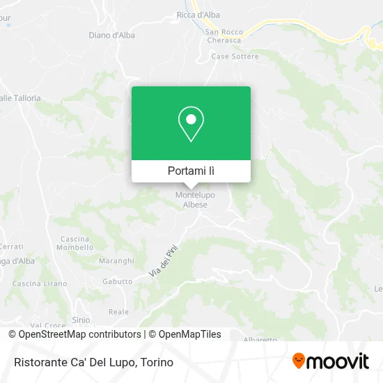Mappa Ristorante Ca' Del Lupo