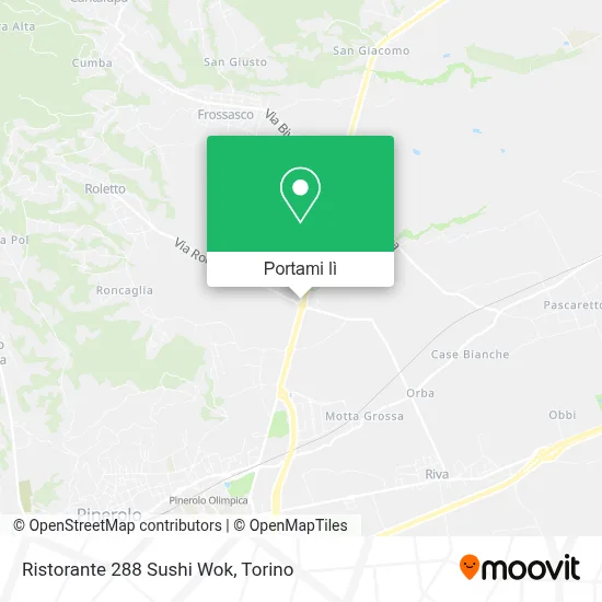 Mappa Ristorante 288 Sushi Wok