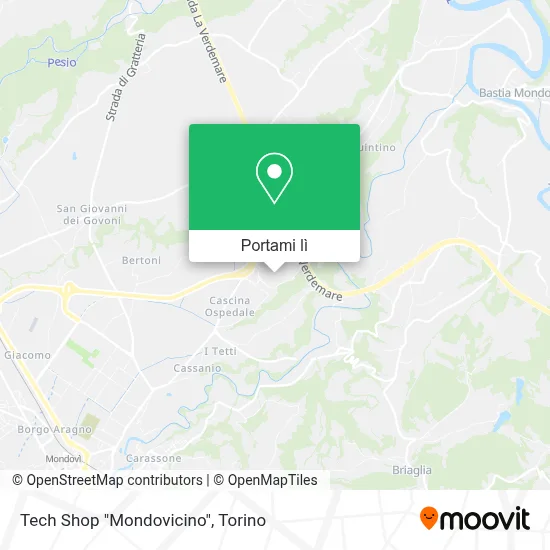 Mappa Tech Shop "Mondovicino"
