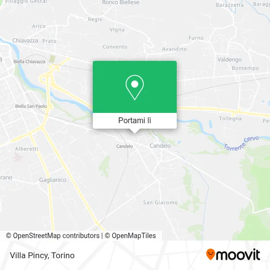 Mappa Villa Pincy