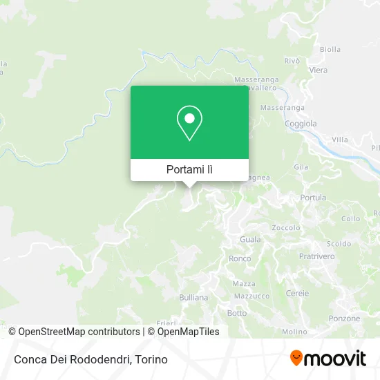 Mappa Conca Dei Rododendri