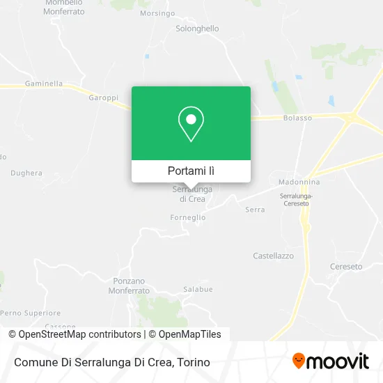 Mappa Comune Di Serralunga Di Crea