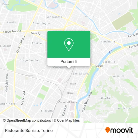 Mappa Ristorante Sorriso