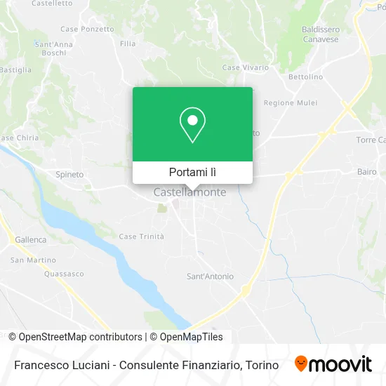 Mappa Francesco Luciani - Consulente Finanziario
