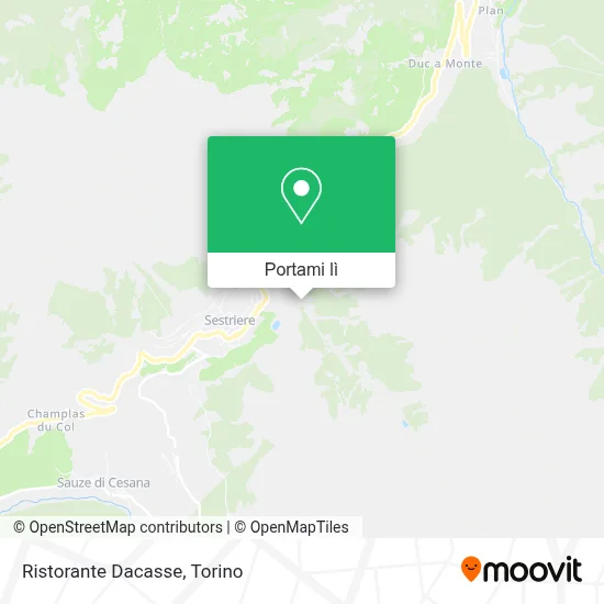 Mappa Ristorante Dacasse