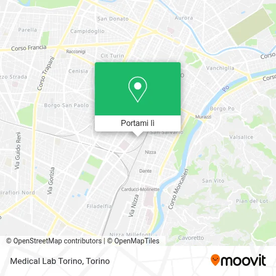 Mappa Medical Lab Torino