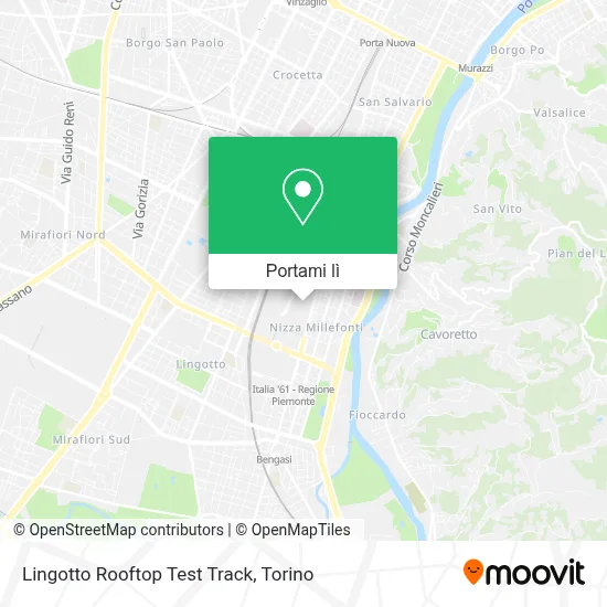 Mappa Lingotto Rooftop Test Track