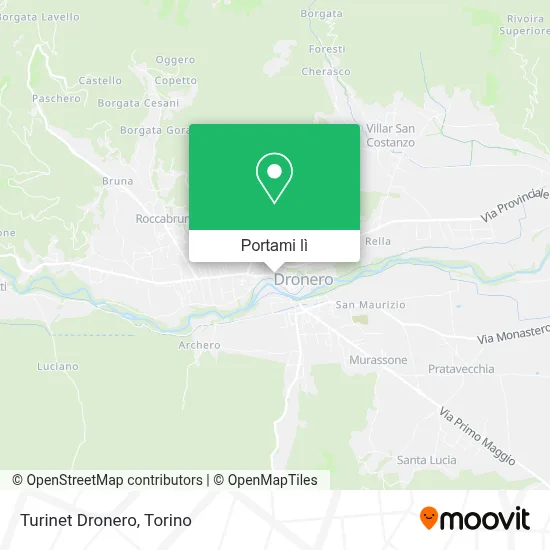 Mappa Turinet Dronero